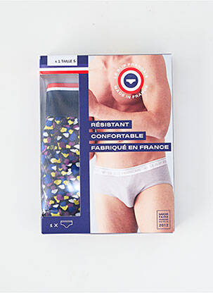 Slip imprimé fantaisie jaune LE SLIP FRANCAIS homme