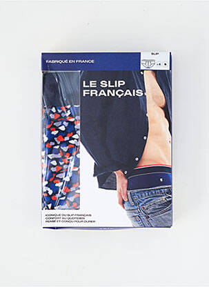 Slip imprimé fantaisie bleu LE SLIP FRANCAIS homme