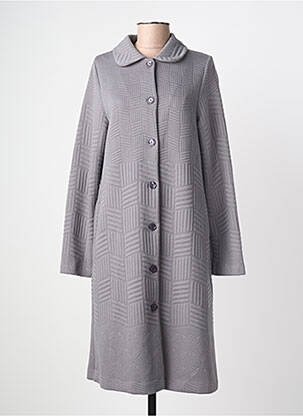 Robe de chambre tissage jersey gris SENORETTA femme