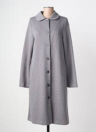 Robe de chambre tissage jersey gris SENORETTA femme