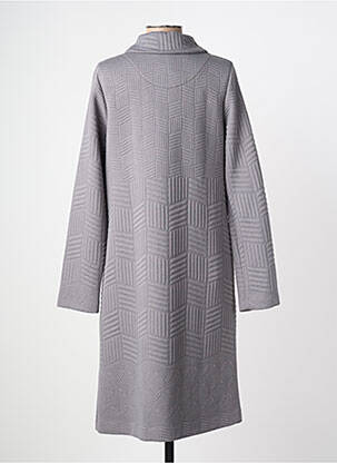 Robe de chambre tissage jersey gris SENORETTA femme