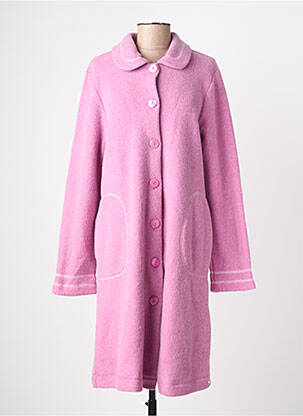 Robe de chambre col chemisier rose SENORETTA femme