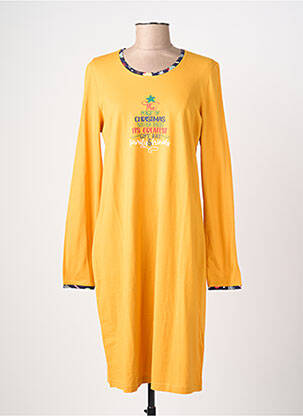 Chemise de nuit sérigraphie jaune RINGELLA femme