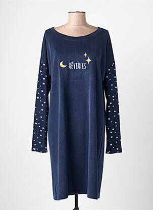 Chemise de nuit stretch bleu ROSE POMME femme