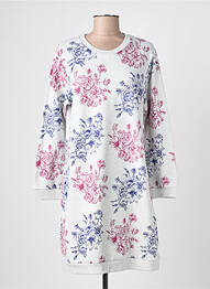 Chemise de nuit imprimé fleurs gris ROSE POMME femme