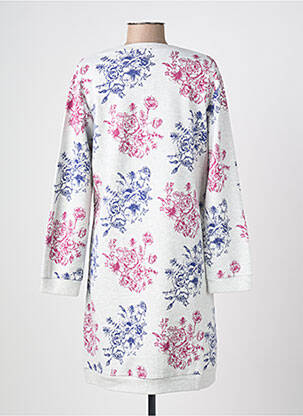 Chemise de nuit imprimé fleurs gris ROSE POMME femme