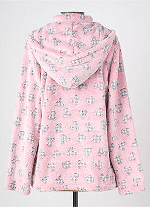 Robe de chambre col col montant rose SENORETTA femme