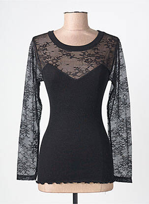 Top/caraco stretch noir FRALY femme