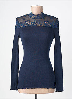 Top/caraco stretch bleu MORETTA femme
