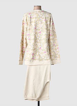 Pyjama coupe droite beige ROSE POMME femme