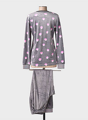 Pyjama coupe droite gris SENORETTA femme