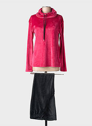 Pyjama coupe droite rouge BARANDI femme
