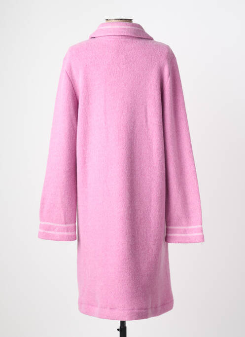 Robe de chambre col chemisier rose SENORETTA femme