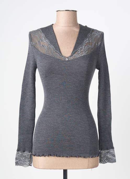 Top/caraco stretch gris MORETTA femme