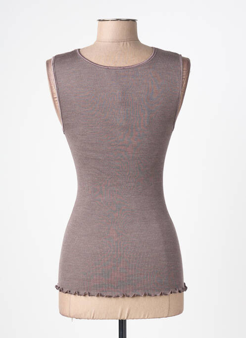 Top/caraco stretch marron MORETTA femme