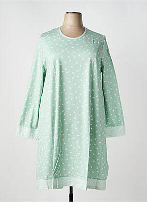 Chemise de nuit manches longues vert RINGELLA femme