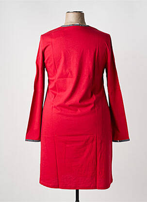 Chemise de nuit manches longues rouge RINGELLA femme