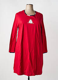 Chemise de nuit manches longues rouge RINGELLA femme