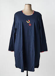 Chemise de nuit manches longues bleu RINGELLA femme