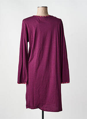 Chemise de nuit manches longues violet RINGELLA femme