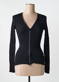 Gilet manches longues stretch noir MORETTA femme