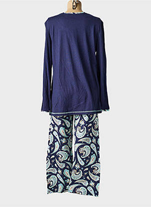 Pyjama coupe droite bleu RINGELLA femme