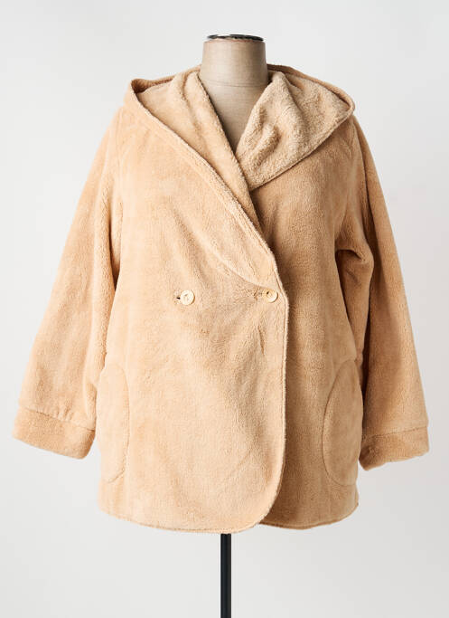 Robe de chambre fermeture boutonnée sur le devant beige RINGELLA femme
