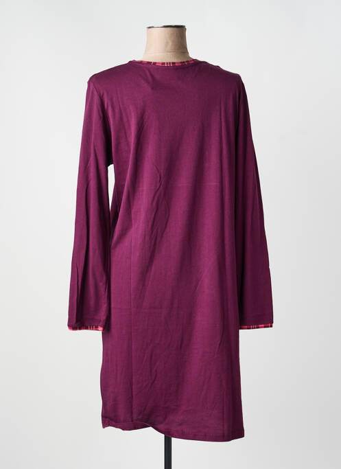 Chemise de nuit manches longues violet RINGELLA femme