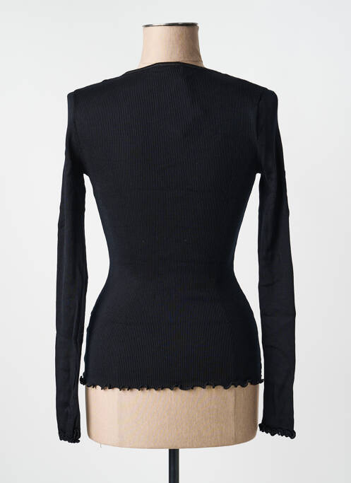 Gilet manches longues stretch noir MORETTA femme
