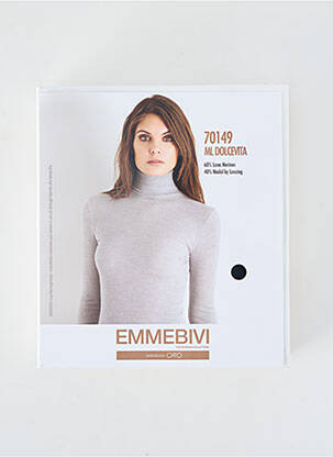 T-shirt manches longues manches longues noir EMMEBIVI femme