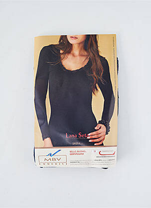 T-shirt manches longues manches longues bleu EMMEBIVI femme