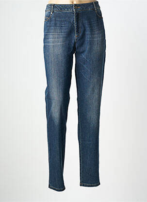 Jeans coupe droite stretch taille normale bleu EVA KAYAN femme