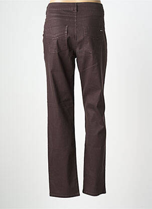Pantalon droit stretch taille normale marron EVA KAYAN femme