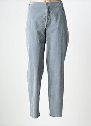 Pantalon droit stretch taille normale bleu EVA KAYAN femme