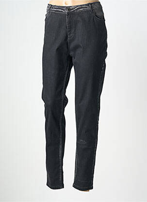 Pantalon droit stretch taille normale noir EVA KAYAN femme