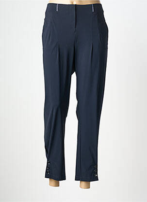 Pantalon 7/8 stretch taille normale bleu EVA KAYAN femme