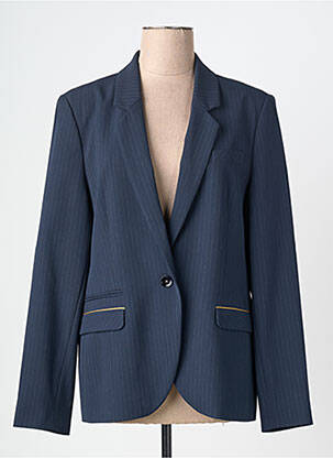 Blazer coupe cintrée bleu EVA KAYAN femme