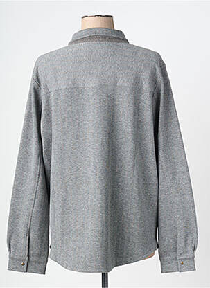Veste casual coupe droite gris EVA KAYAN femme