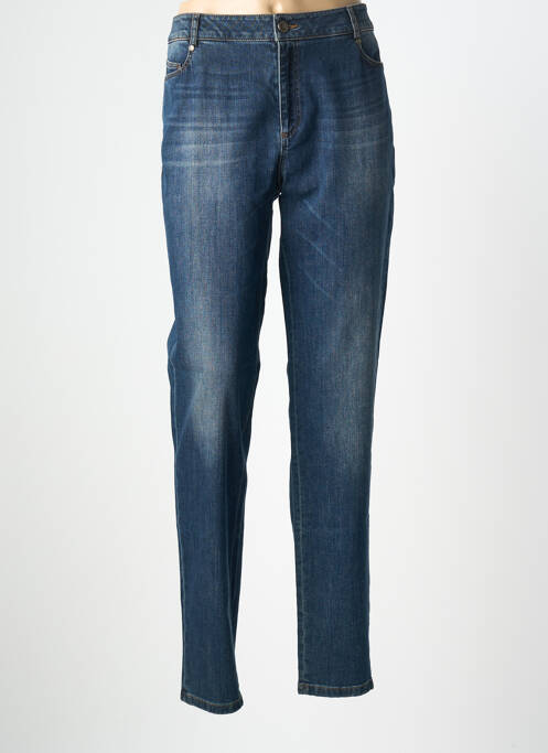 Jeans coupe droite stretch taille normale bleu EVA KAYAN femme