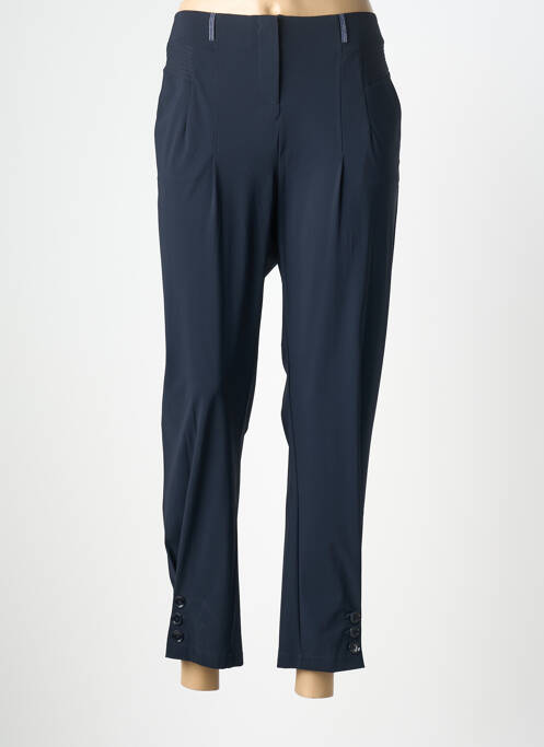 Pantalon 7/8 stretch taille normale bleu EVA KAYAN femme