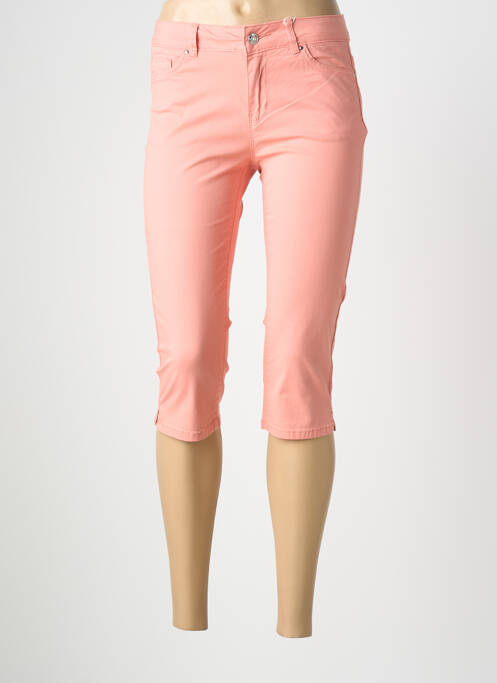 Corsaire stretch taille basse rose C'EST BEAU LA VIE femme