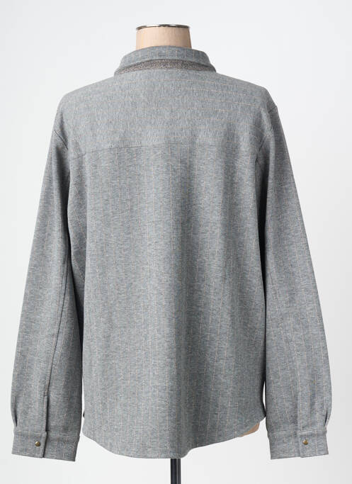 Veste casual coupe droite gris EVA KAYAN femme