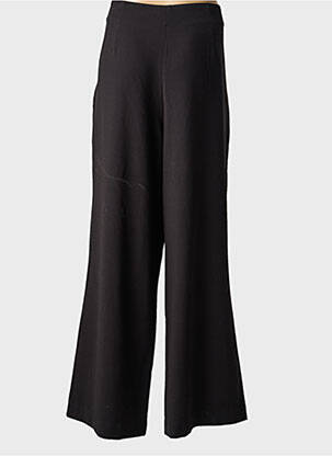 Pantalon large fermeture zip latéral taille normale noir ZILCH femme