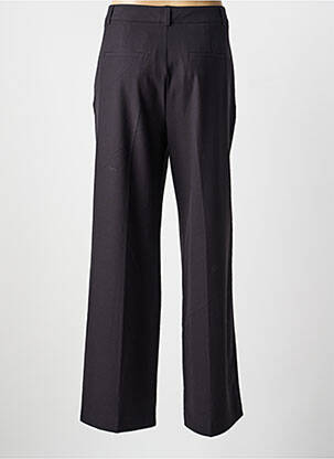 Pantalon large tissage popeline taille normale noir DENIM STUDIO femme