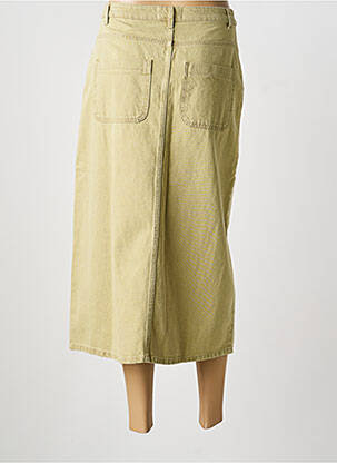Jupe longue coupe droite vert INDI & COLD femme
