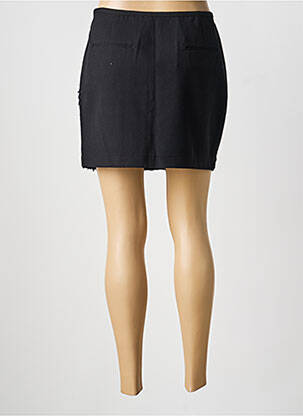 Jupe courte fermeture zip latéral noir SEE U SOON femme