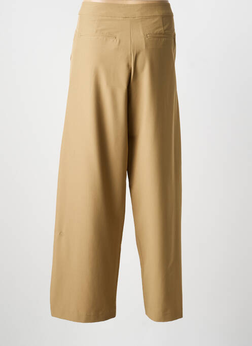 Pantalon large tissage popeline taille normale marron TANTÄ femme