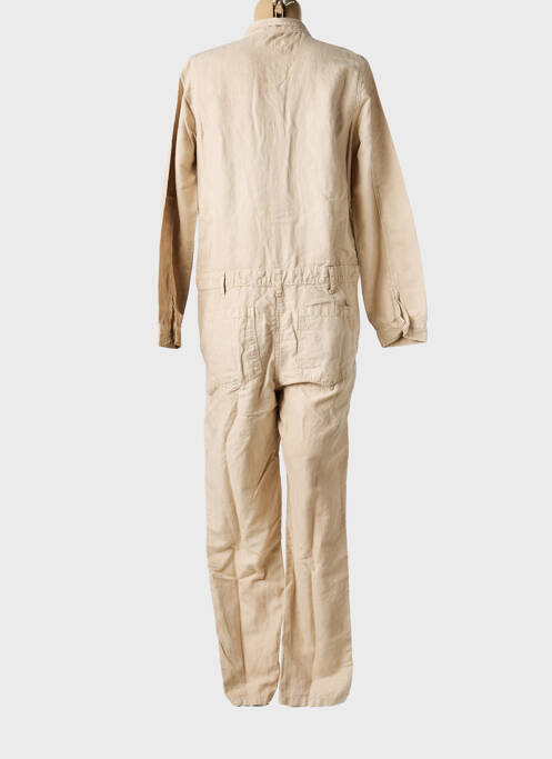 Combi-pantalon fermeture boutonnée sur le devant manches longues beige HARTFORD femme
