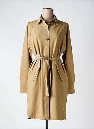 Robe mi-longue manches longues manches longues marron TANTÄ femme