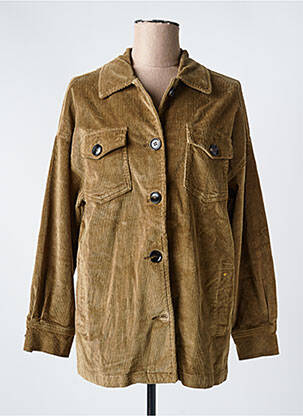 Veste casual coupe droite marron LA PETITE ETOILE femme